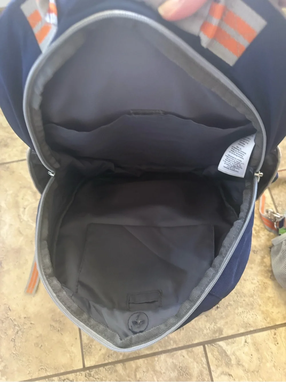 Pottery Barn Kids Navy Blue Backpack and Lunchbox Set with Transportation Print